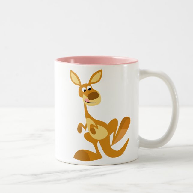 Caricature de battage mignon Kangaroo Mug (Droit)