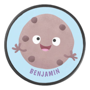 Caricature de biscuit à puce en chocolat