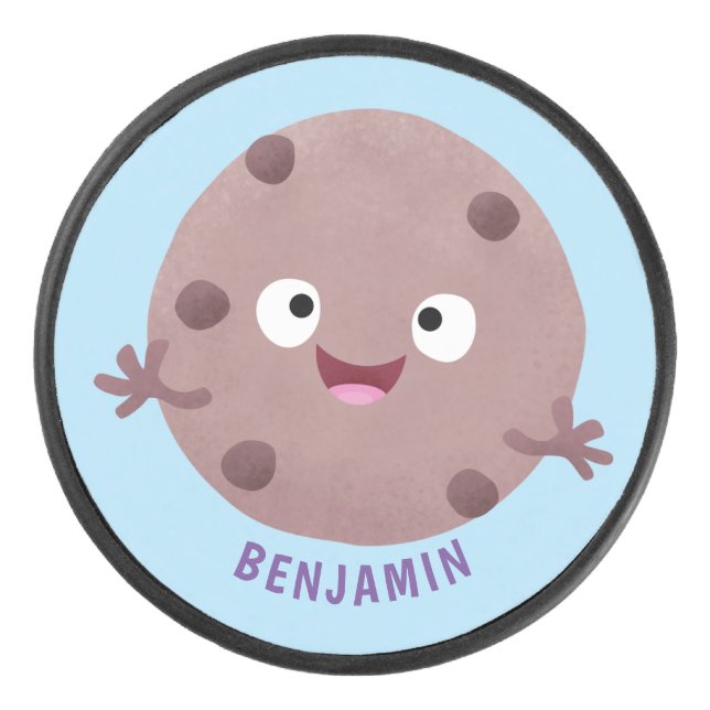 Caricature de biscuit à puce en chocolat (Devant)