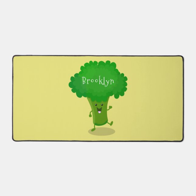 Caricature de brocoli dansant Cute kawaii (Recto)