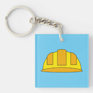 Caricature de Casquette dur jaune