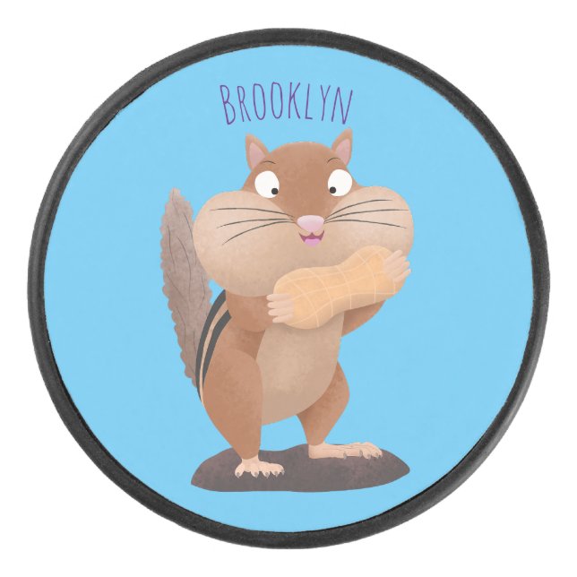 Caricature de chipmunk à grosses joues mignonnes (Devant)