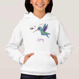 Caricature de colibri d'abeille mignonne