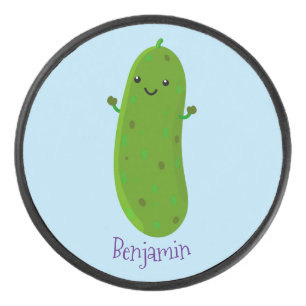 Caricature de cornichon joyeux