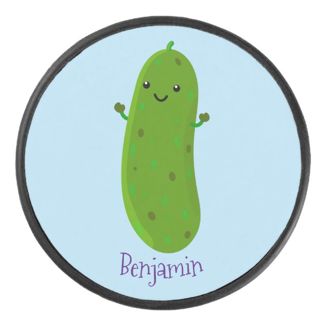 Caricature de cornichon joyeux (Devant)