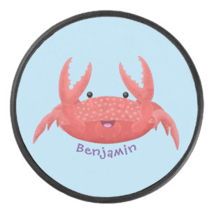 Caricature de crabe rouge cuite