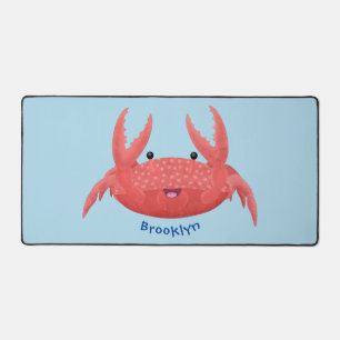 Caricature de crabe rouge cuite