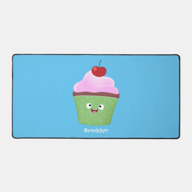 Caricature de cupcake joyeux (Recto)