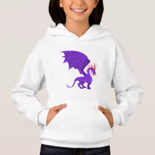 Caricature de dragon violet