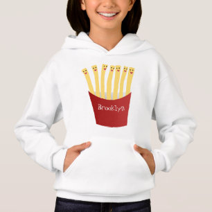 Caricature de frites Cute kawaii fast food