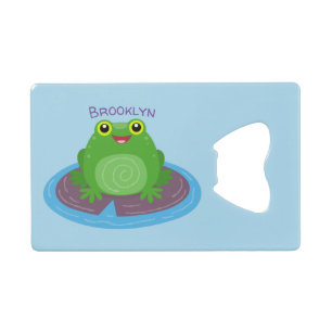 Caricature de grenouille verte mignonne