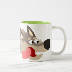 Caricature de la flotte mignonne Loup Mug