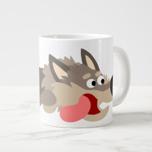 Caricature de la flotte mignonne Wolf Jumbo Mug