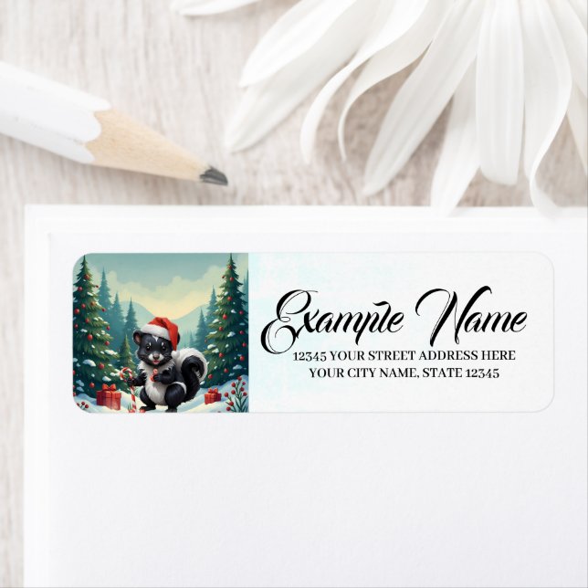 Caricature de la peau de Noël mignon (En situation)