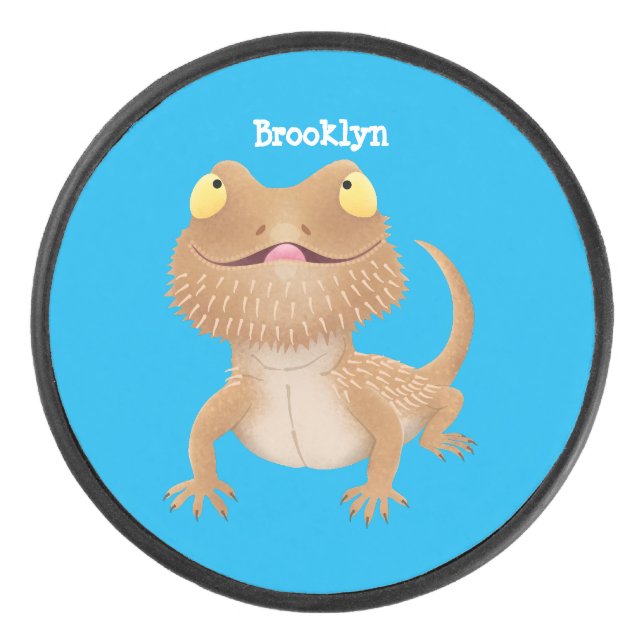 Caricature de lézard de dragon à barbe (Devant)