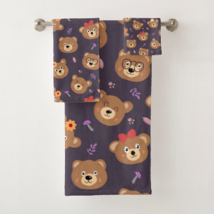 Caricature de l'ours en peluche mignonne Ours Brow