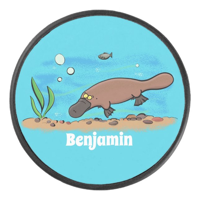 Caricature de natation de Cute platypus (Devant)