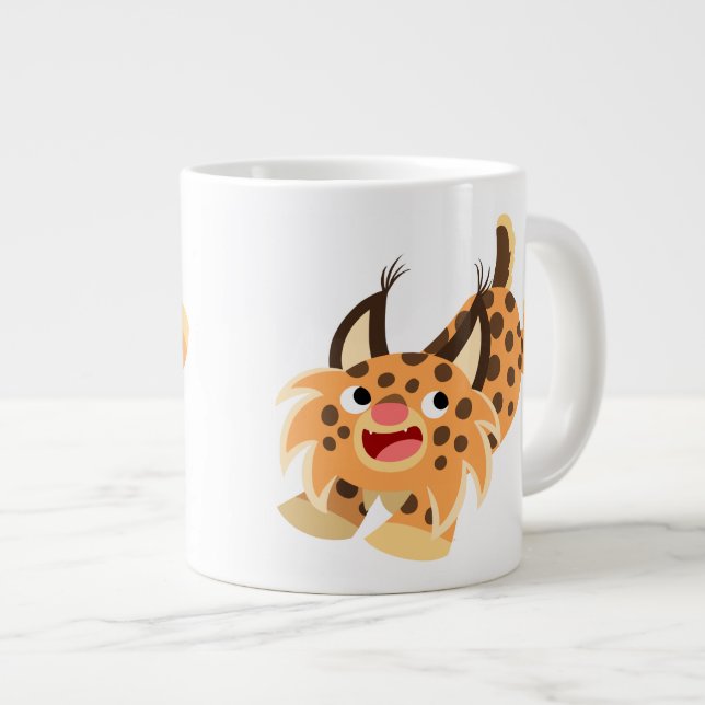 Caricature de plaisance Bobcat Jumbo Mug (Devant droit)