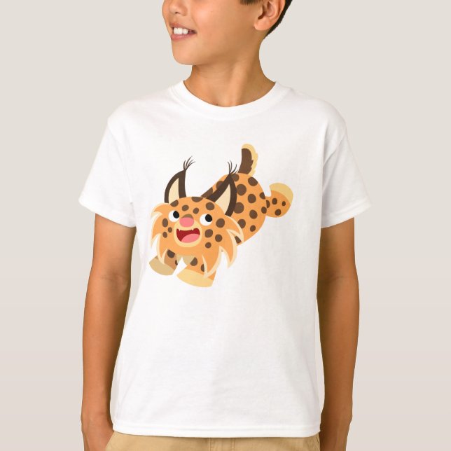 Caricature de plaisance Bobcat T-shirt enfant (Devant)