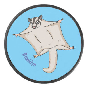 Caricature de planeur de sucre volant mignon