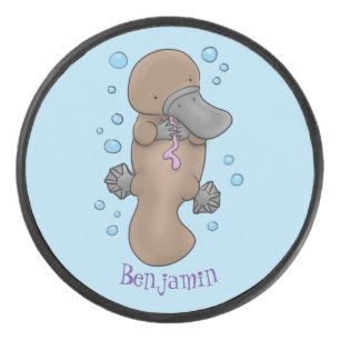 Caricature de platypus bébé très heureuse