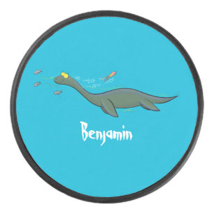 Caricature de plesiosaure, monstre marin mignon et