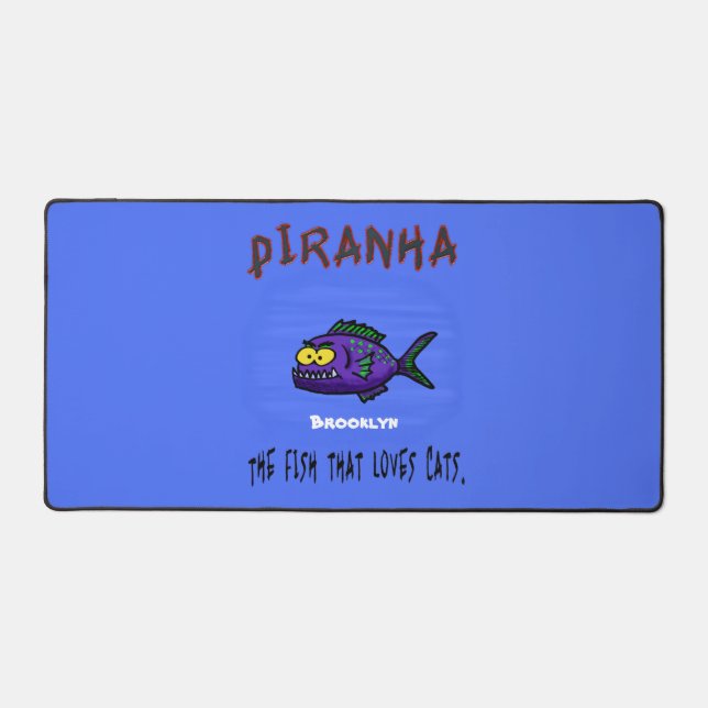 Caricature de poisson de Piranha (Recto)