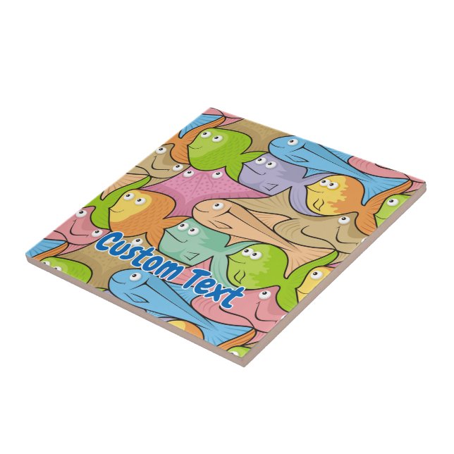 Caricature de poissons carreaux céramiques (Côté)