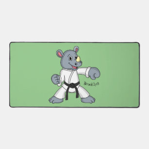 Caricature de rhino kung fu