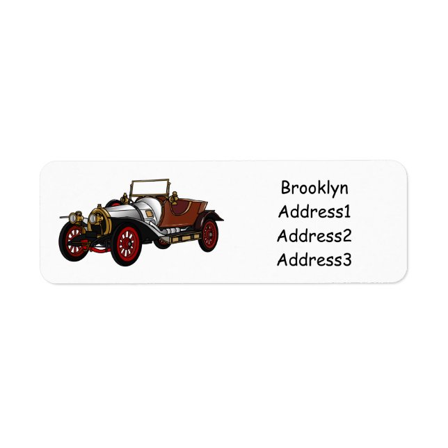 Caricature de voiture classique 1920 (Devant)