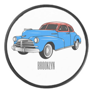 Caricature de voiture classique 1948