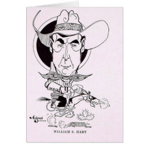 Caricature de William S. Hart