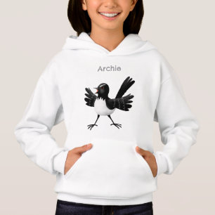 Caricature de Willie Wagtail australienne personna