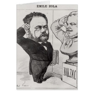 Caricature d'Emile Zola