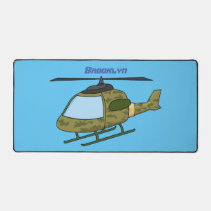 Caricature d'hélicoptère camoflage de l'armée