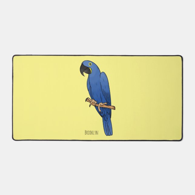 Caricature d'oiseau macaw Hyacinth (Recto)