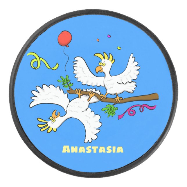 Caricature d'oiseaux de cockatoo amusante (Devant)