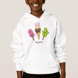 Caricature drôles de glace popsicle dessin animé t