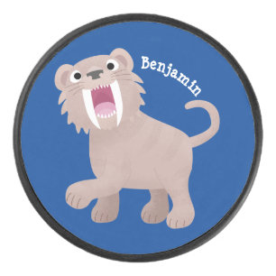Caricature du tigre mignon Saber Toothed Smilodon