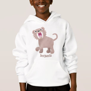 Caricature du tigre mignon Saber Toothed Smilodon