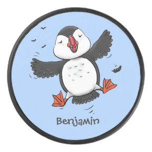 Caricature en bleu bouffin joyeux