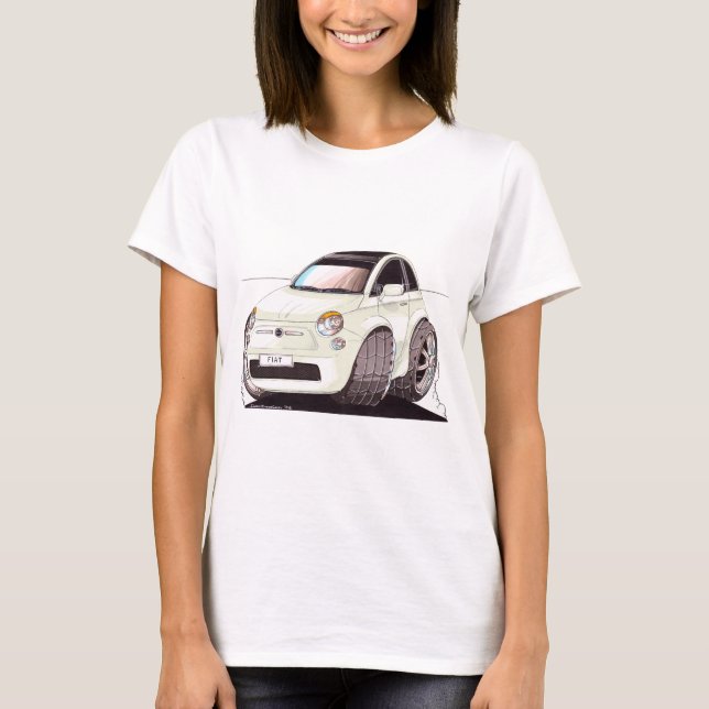 Caricature Fiat 500 way tuning! T-Shirt (Front)