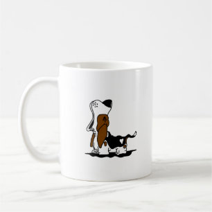 Caricature Howing Hound Coffee Mug