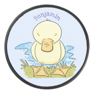 Caricature jaune mignon pour canard bébé
