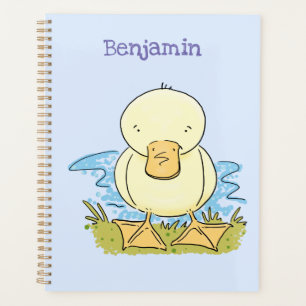 Caricature jaune mignon pour canard bébé
