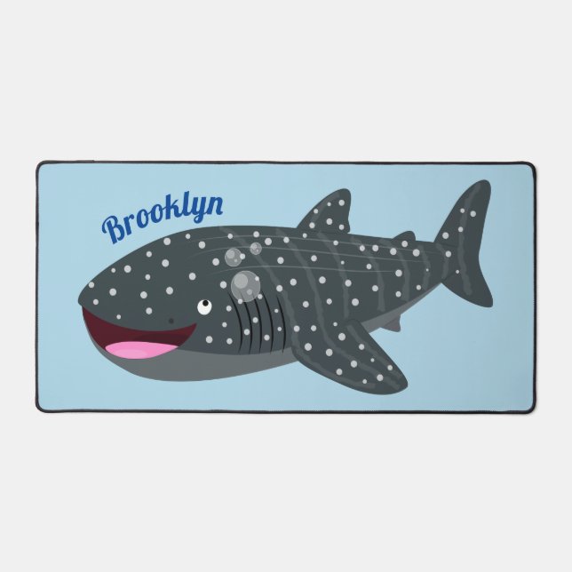 Caricature joli requin baleine joyeux (Recto)