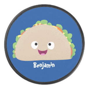 Caricature joli sourire taco dessin animé