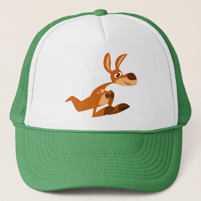 Caricature mignon Casquette Kangaroo (Devant)