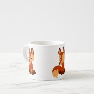 Caricature mignon Fox Espresso Mug