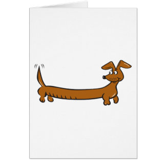 Caricature mignonne Dacjshund